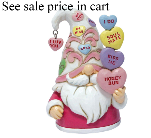Sweethearts Gnome with Message Jim Shore Heartwood Creek 6017963