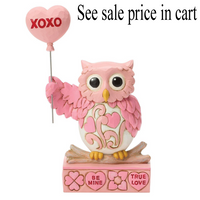 Sweethearts Owl with Balloon Jim Shore Heartwood Creek 6017965