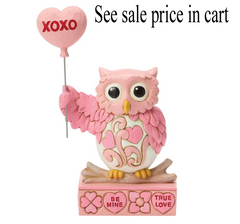 Sweethearts Owl with Balloon Jim Shore Heartwood Creek 6017965