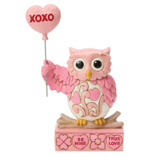 Sweethearts Owl with Balloon Jim Shore Heartwood Creek 6017965