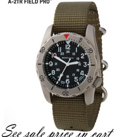 #12115 A-2TR Field Pro, Black dial - Defender Olive Nylon Band