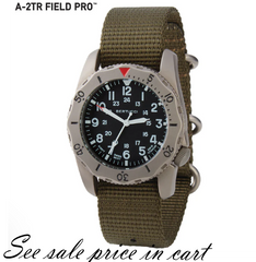 #12115 A-2TR Field Pro, Black dial - Defender Olive Nylon Band