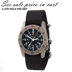 #12117 A-2TR Field Pro GMT, Black dial - Black Nylon Band