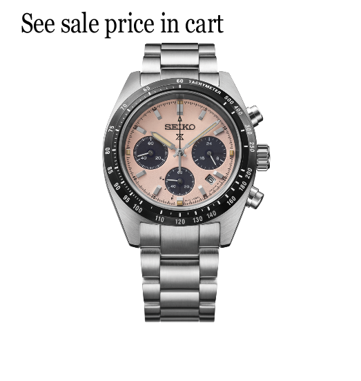 Seiko Speedtimer SS Solar Chronograph Pink Dial SSC963