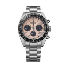 Seiko Speedtimer SS Solar Chronograph Pink Dial SSC963