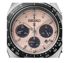 Seiko Speedtimer SS Solar Chronograph Pink Dial SSC963
