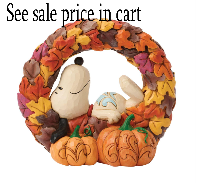 Snoopy on Fall Wreath Peanuts by Jim Shore 6018512