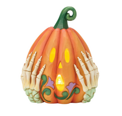 Jack-o-lantern Skeleton LED Jim Shore Heartwood Creek 6018085