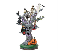 Scary LED Tree Figurine Jim Shore Heartwood Creek 6018090