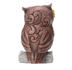 Owl on Log Mini Figurine Jim Shore Heartwood Creek 6018094