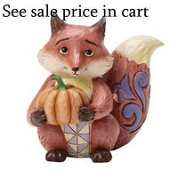 Fox with Pumpkin FIgurine Jim Shore Heartwood Creek 6018095