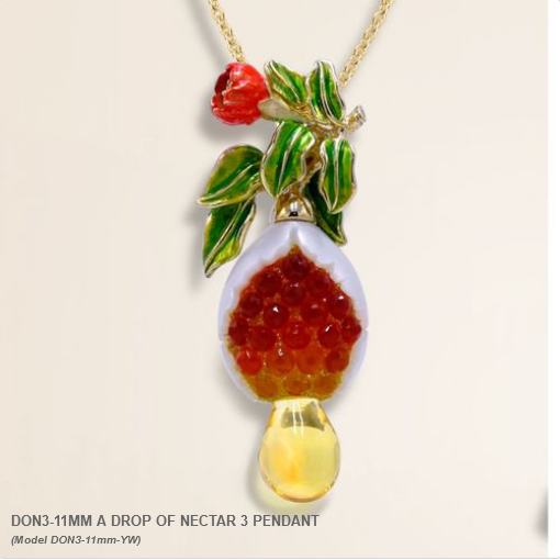 Galatea Pearltanical Garden Collection Pearl Pendant A Drop of Nectar 3 DON3-11mm