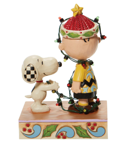 Charlie Brown Tangled Lights Peanuts by Jim Shore 6008954