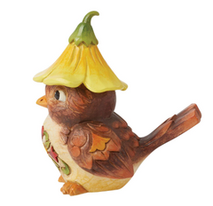 Bird with Flower Hat Figurine Jim Shore Heartwood Creek 6014419