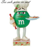 M&M'S Green Charact w/ Cookies Jim Shore Heartwood Creek