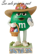 M&M'S Green Character w/Basket Jim Shore Heartwood Creek