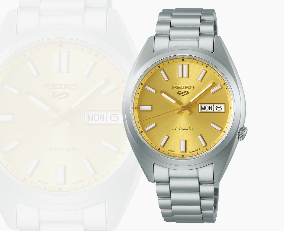 Seiko 5 Sports SNXS Series Gold/Yellow Dial SRPL59 – Thompson