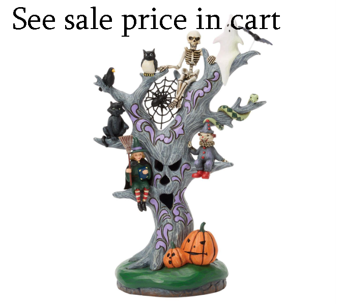 Scary LED Tree Figurine Jim Shore Heartwood Creek 6018090