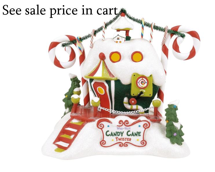 Department 56 Dr. Seuss Grinch Village Who-Ville Candy Cane Twisters 6018381