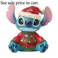 Enesco Disney Traditions Stitch Wearing a Christmas Sweater Light Up  6018714