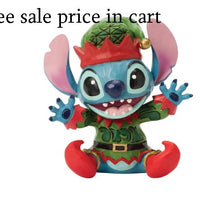 Enesco Disney Traditions Stitch Dressed as a Christmas Elf Miniature 6018715