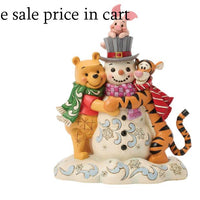 Enesco Disney Traditions Winnie The Pooh and Friends with Snowman 6018716