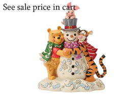 Enesco Disney Traditions Winnie The Pooh and Friends with Snowman 6018716