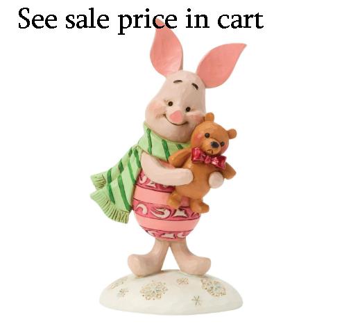 Enesco Disney Traditions  Winnie The Pooh Piglet Holding a Bear Miniature 6018717