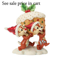 Enesco Disney Traditions by Jim Shore Chip and Dale Carrying a Fruit Cake 6018718