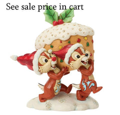 Enesco Disney Traditions by Jim Shore Chip and Dale Carrying a Fruit Cake 6018718