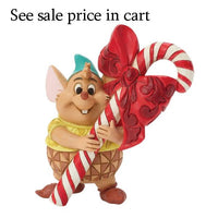 Enesco Disney Traditions by Jim Shore Cinderella Gus Holding a Candy Cane Miniature 6018720