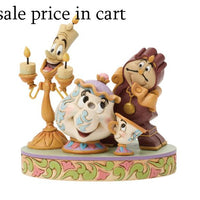 Enesco Disney Traditions Beauty and The Beast Lumiere, Mrs. Potts, Chip and Cogsworth 6018724