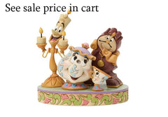 Enesco Disney Traditions Beauty and The Beast Lumiere, Mrs. Potts, Chip and Cogsworth 6018724
