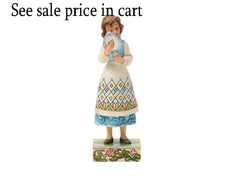 Enesco Disney Traditions  Beauty and The Beast Belle Holding Mirror 6018725