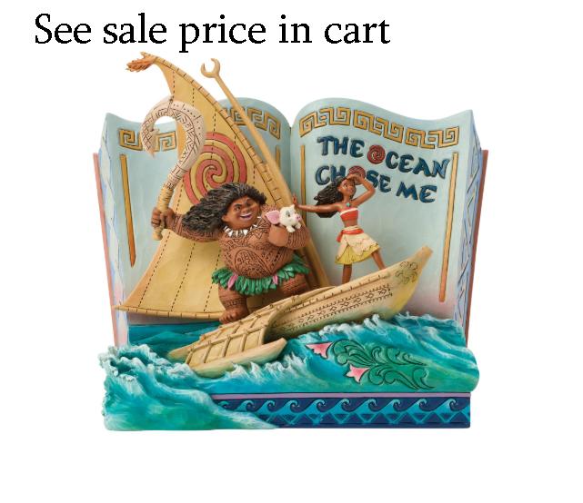 Enesco Disney Traditions Moana The Ocean Chose Me Story Book 6018928
