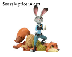 Enesco Disney Traditions by Jim Shore Zootopia Judy and Nick Figurine, 4.625 Inch, Multicolor