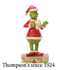 Enesco Dr. Seuss Grinch  Holding a Hot Chocolate Mug 6018950
