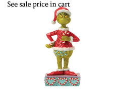 Enesco Dr. Seuss Grinch by Jim Shore Holding a Broken Candy Cane 6018951