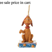 Enesco Dr. Seuss Grinch by Jim Shore Reindeer Max with Bell on Tail 6018952