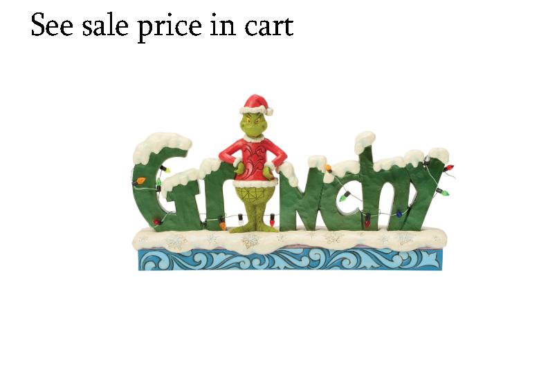 Enesco Dr. Seuss Grinch by Jim Shore Grinchy Word Standing Pose 6018954