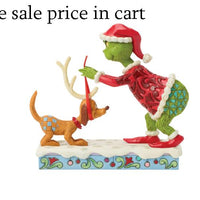 Enesco Dr. Seuss Grinch by Jim Shore Tying Reindeer Antlers on Max 6018955