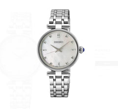 Seiko Diamonds SS Quartz Mother Pearl Dial HGH005