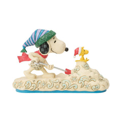 Enesco Peanuts by Jim Shore Snoopy Shoveling Snow with Woodstock6018680
