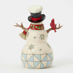 Enesco Jim Shore Heartwood Creek Snowman with Twig Arms and a Cardinal6017055