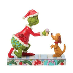 Enesco Dr. Seuss Grinch by Jim Shore Giving Max a Bone with a Bow 6018964