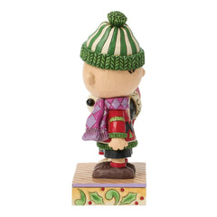 Enesco Peanuts by Jim Shore Snoopy and Charlie Brown Wearing Christmas Sweaters6018686