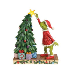 Enesco Dr. Seuss Grinch by Jim Shore Pulling Christmas Tree Star Light Up 6018961