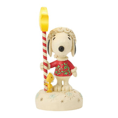 Enesco Peanuts by Jim Shore Snoopy and Woodstock Standing with Star Staff Light Up6018684