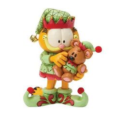 Enesco Garfield by Jim Shore Garfield and Pooky Dressed in Elf Costumes 6018796