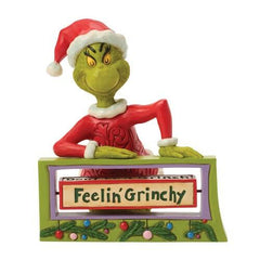Enesco Dr. Seuss Grinch by Jim Shore Rotating Message Sign 6018960